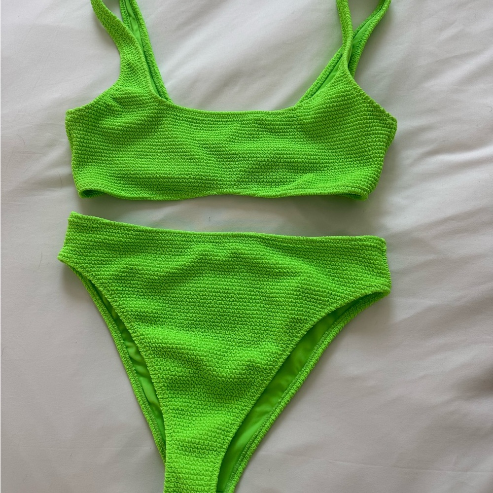 PacSun High Waisted Green Bikini Set